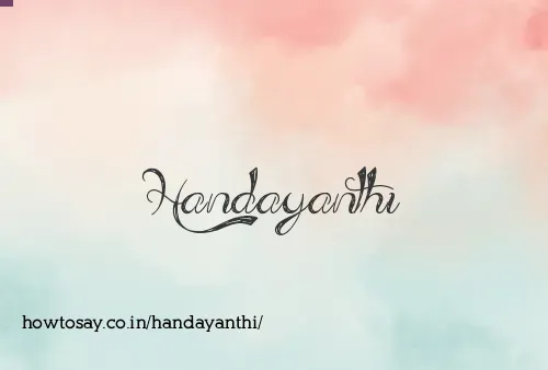 Handayanthi