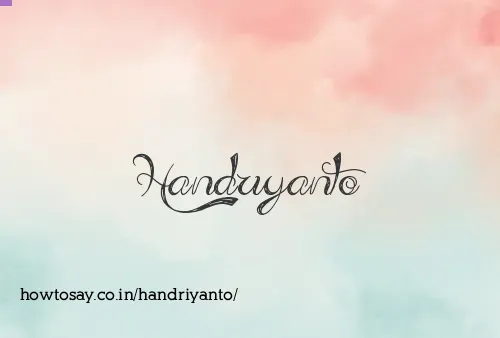 Handriyanto