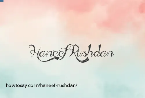 Haneef Rushdan
