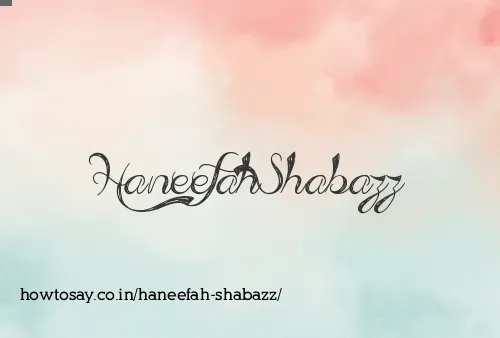 Haneefah Shabazz
