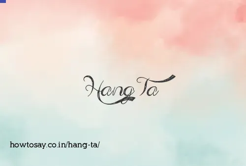 Hang Ta