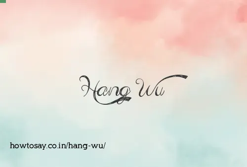 Hang Wu