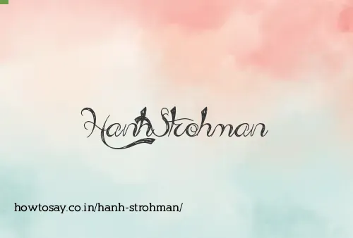 Hanh Strohman
