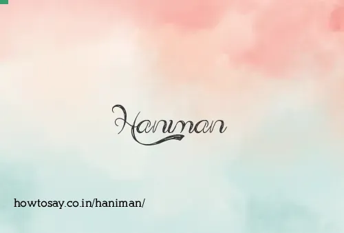 Haniman