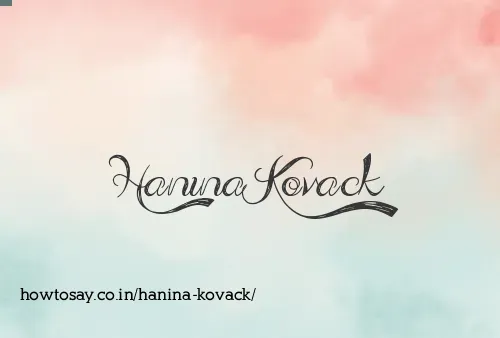 Hanina Kovack