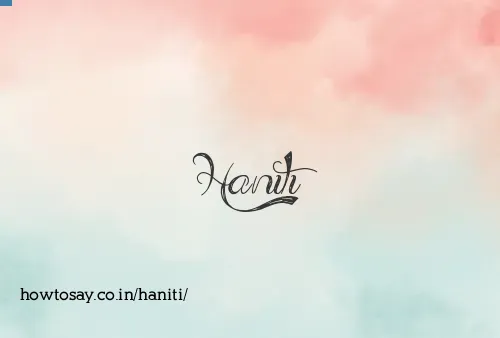Haniti