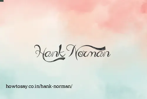 Hank Norman