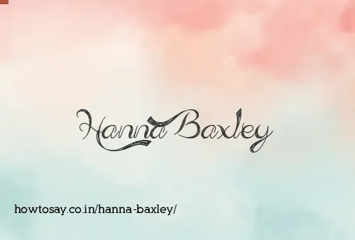 Hanna Baxley