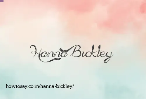 Hanna Bickley