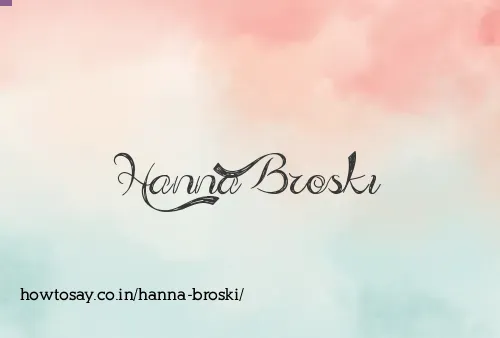 Hanna Broski