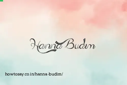Hanna Budim