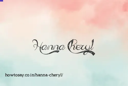 Hanna Cheryl