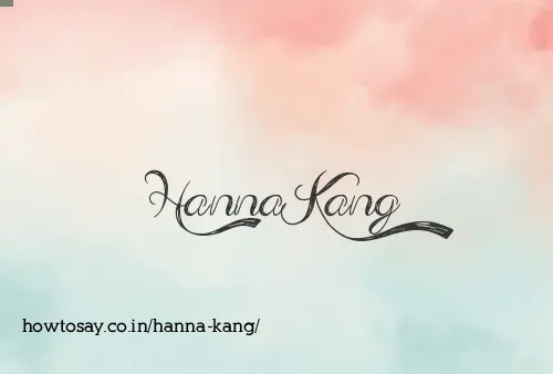 Hanna Kang