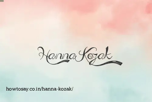 Hanna Kozak