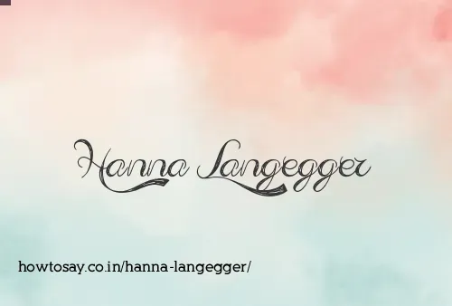Hanna Langegger