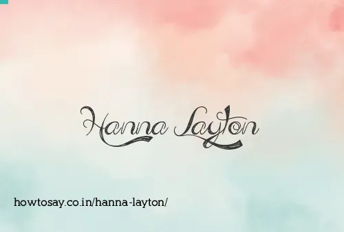 Hanna Layton