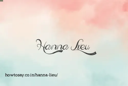 Hanna Lieu