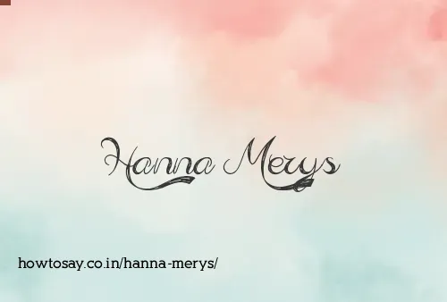 Hanna Merys