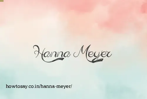 Hanna Meyer