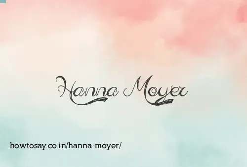 Hanna Moyer