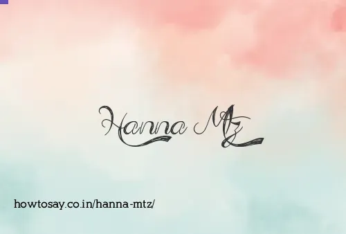 Hanna Mtz