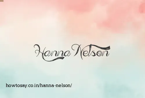 Hanna Nelson