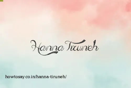 Hanna Tiruneh