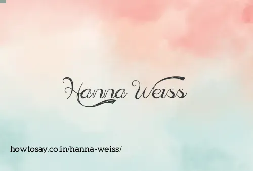 Hanna Weiss