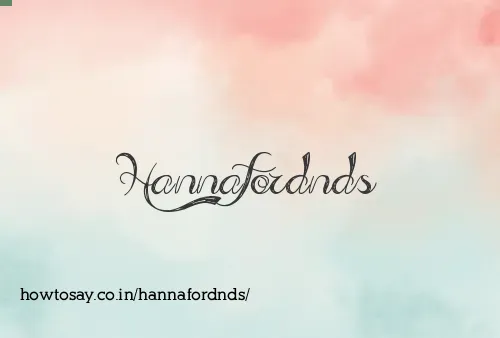 Hannafordnds