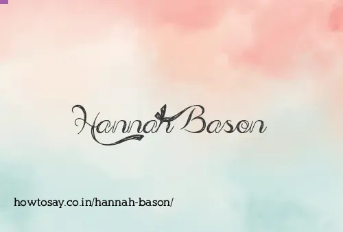 Hannah Bason