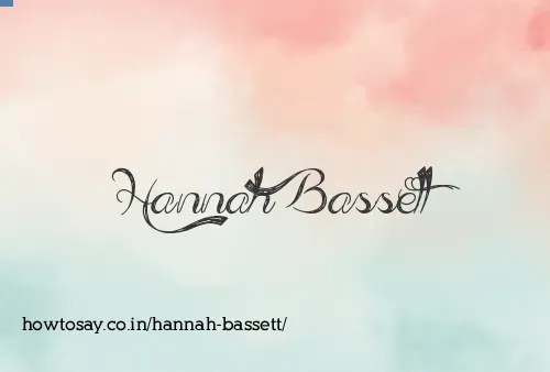 Hannah Bassett