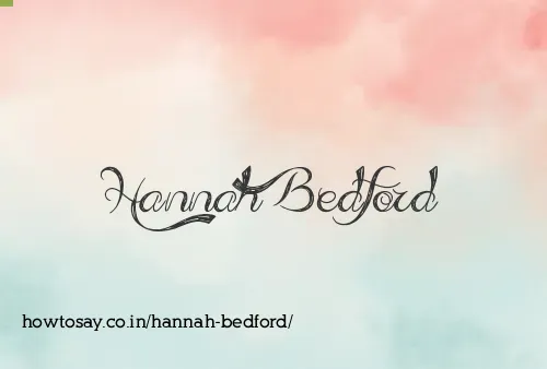 Hannah Bedford