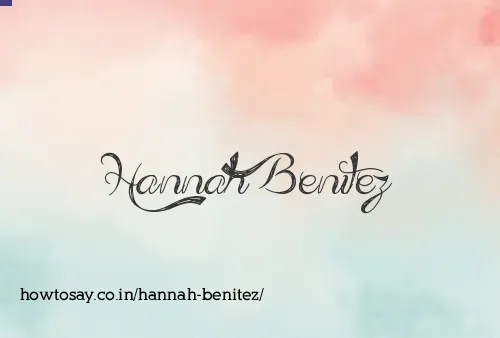 Hannah Benitez