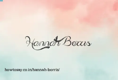 Hannah Borris