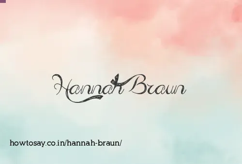 Hannah Braun