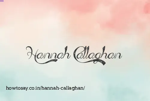 Hannah Callaghan