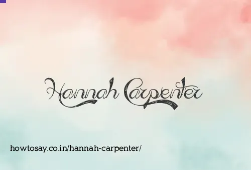 Hannah Carpenter