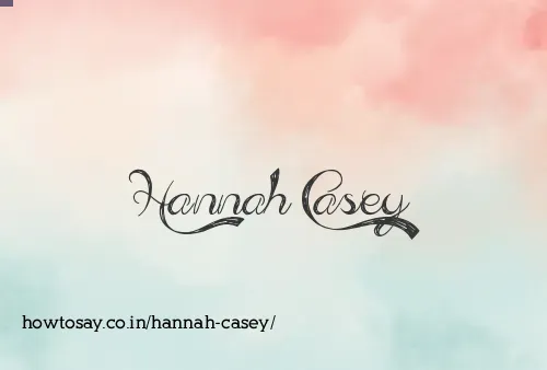 Hannah Casey