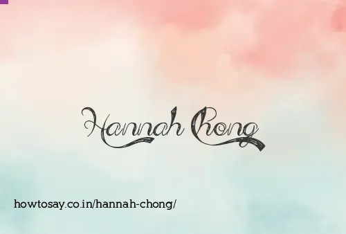 Hannah Chong