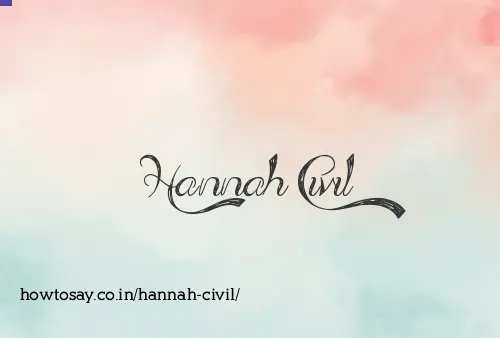 Hannah Civil