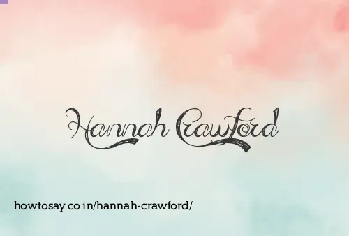 Hannah Crawford