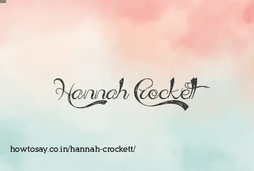 Hannah Crockett