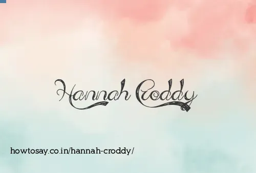 Hannah Croddy