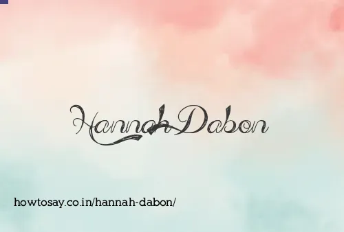 Hannah Dabon
