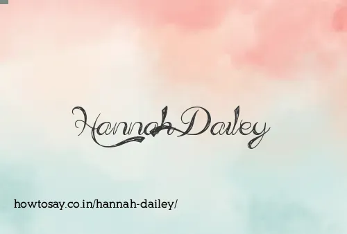 Hannah Dailey