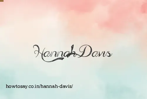 Hannah Davis