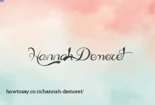 Hannah Demoret