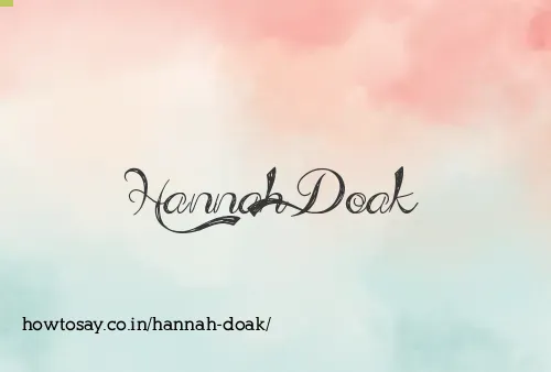 Hannah Doak