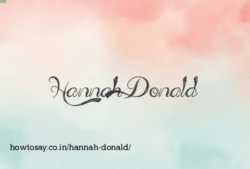 Hannah Donald