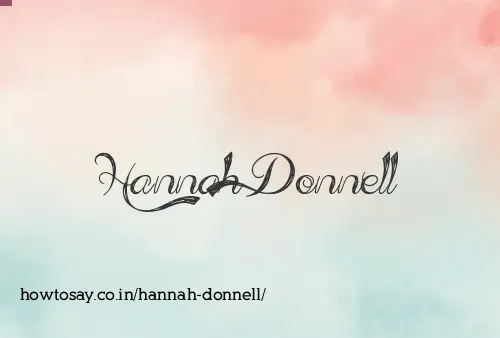 Hannah Donnell